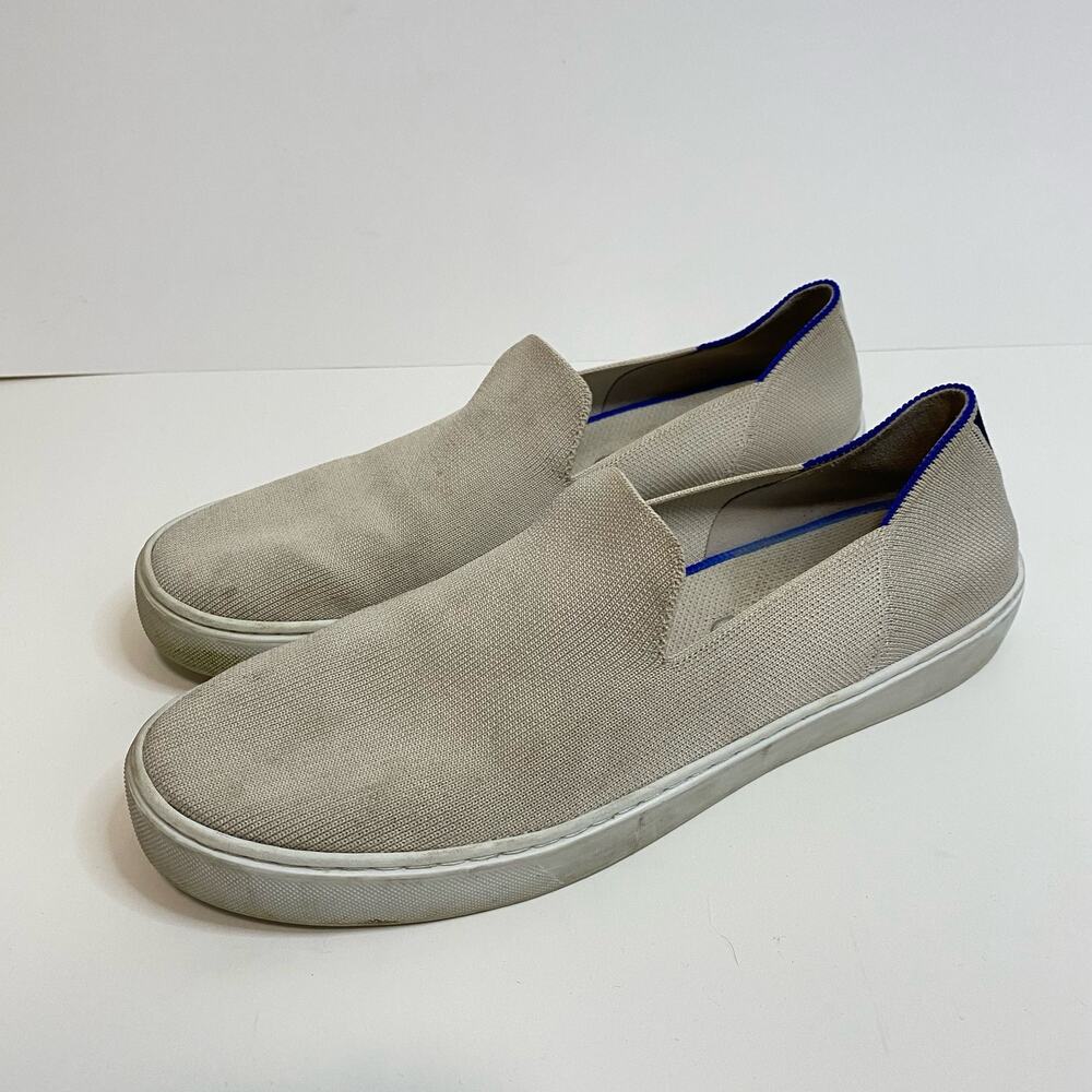 Rothy's Women's Sneakers Original Loafer Knit Slip On White Cream Size 11